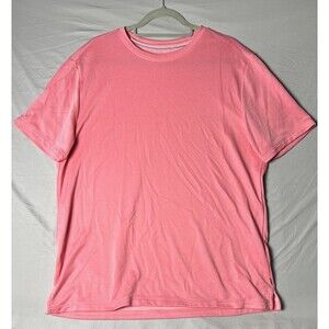 Tommy Bahama Men’s Large Pink Short Sleeve Performance Tee Crew Neck Casual